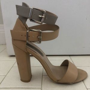 Steve Madden double strap heels